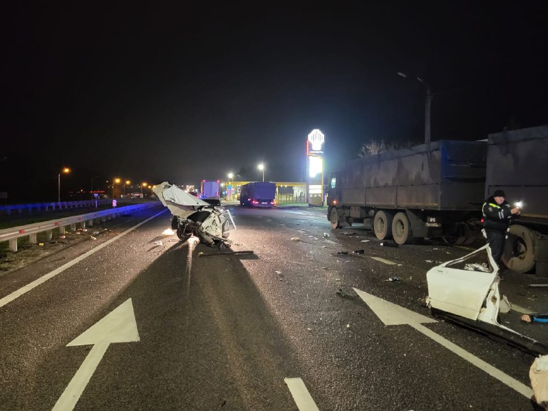 В аварии с грузовиком под Воронежем пострадали дети 1-го года и трех лет и погибли двое взрослых