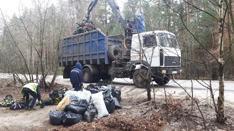 В Железнодорожном районе Воронежа продолжаются работы по благоустройству