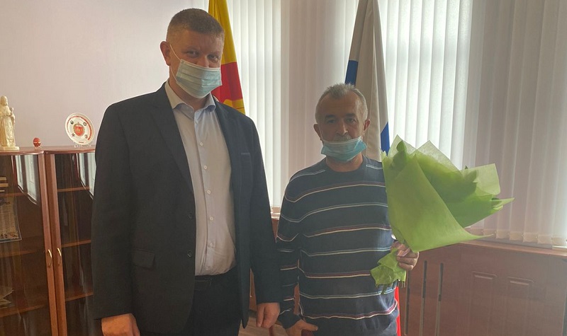 В Коминтерновском районе поздравили ветерана боевых действий