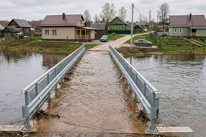 Затопленными в Воронежской области остаются четыре моста 