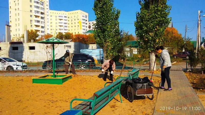 Ленинский район Воронежа принял участие в общегородском субботнике