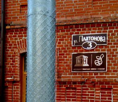 В Воронеже на опоры уличного освещения закрепляют сетку