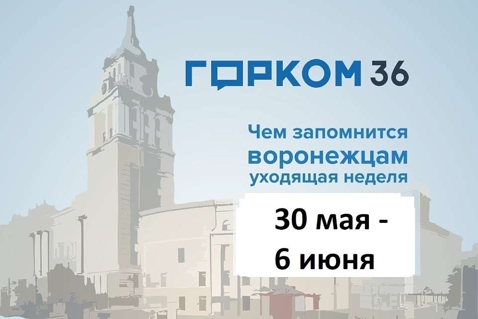 Чем запомнилась в Воронеже неделя с 30 мая по 6 июня