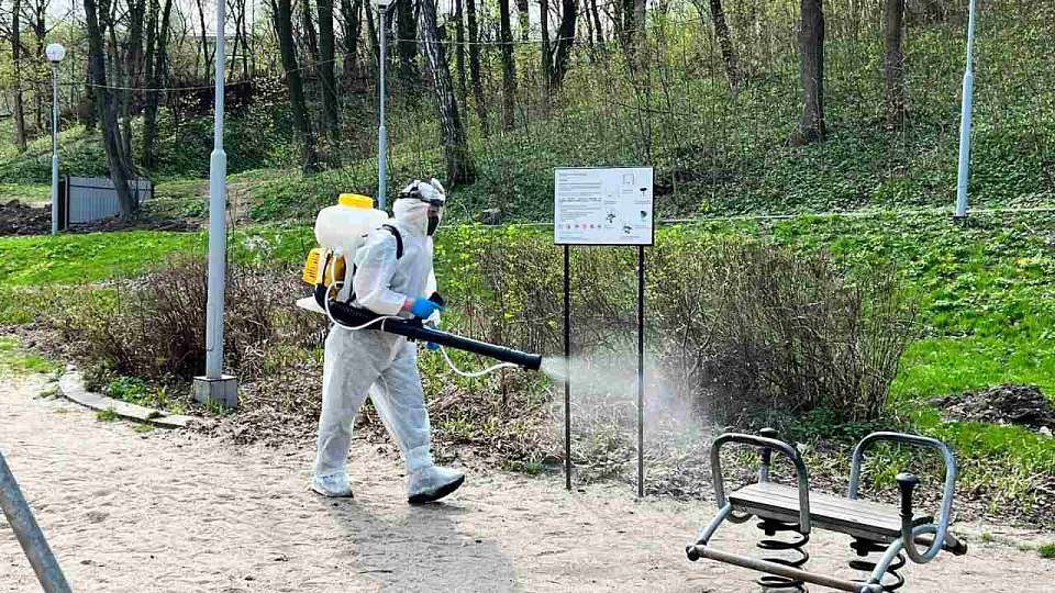 Обработка от комаров и клещей стартовала в парках и скверах Воронежа