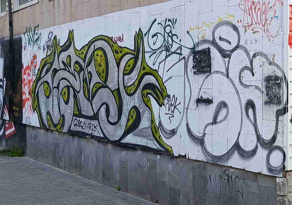 Вандалы испортили подъезд и подожгли покрышку в Воронеже