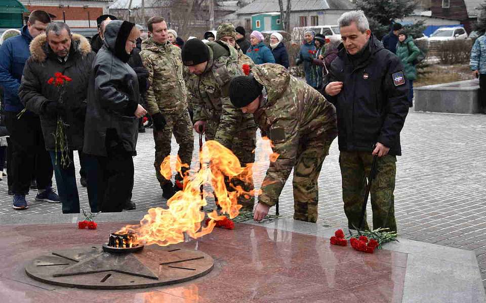 В Железнодорожном районе почтили память защитников Воронежа от немецко-фашистских захватчиков