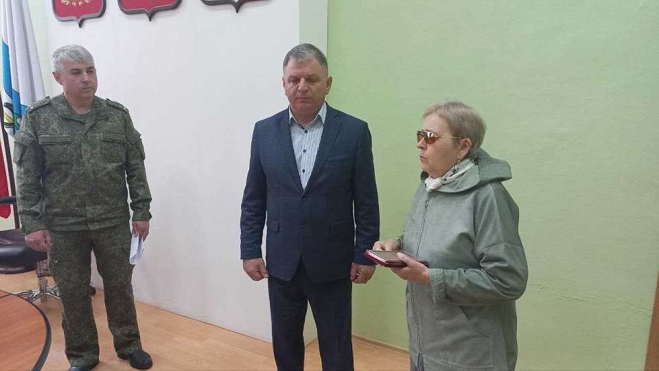 Орден Мужества передали семье участника СВО в Воронежской области
