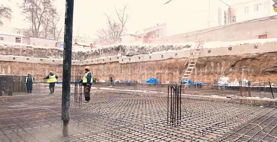 Фундамент нового корпуса театра оперы и балета залили в Воронеже