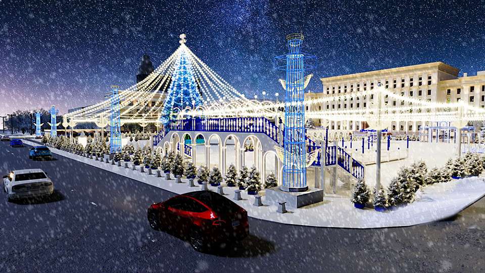 Власти Воронежа дали комментарий по поводу расходов на новогоднее украшение площади Ленина