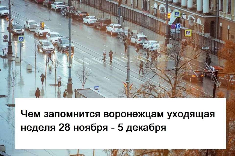 Чем запомнилась в Воронеже неделя с 28 ноября по 5 декабря