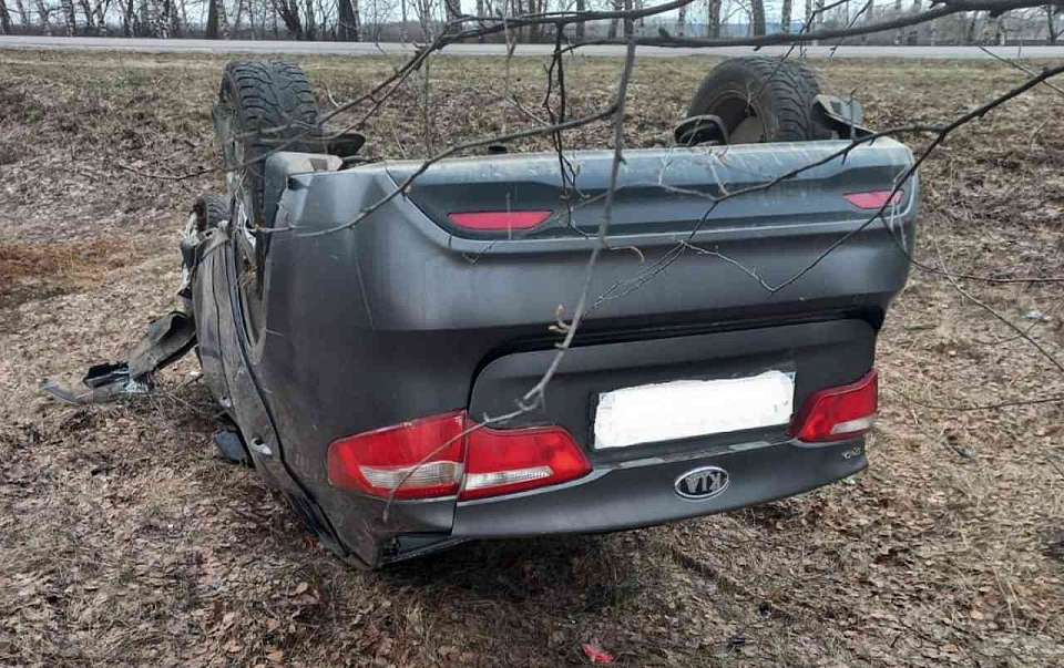 Под Воронежем 2 человека пострадали в ДТП легковушки с микроавтобусом