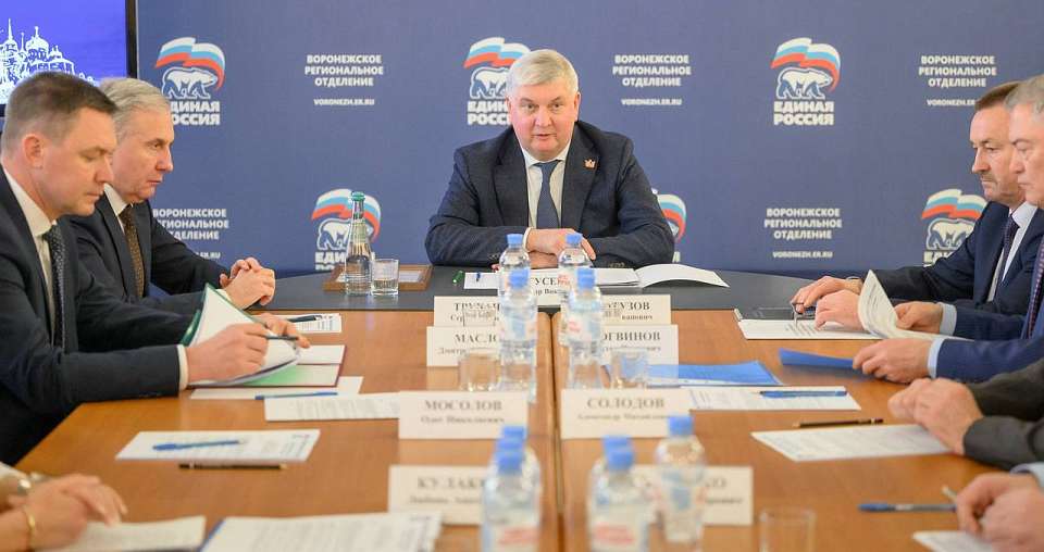 Федеральные партпроекты в Воронежской области получат конкретных кураторов из президиума политсовета