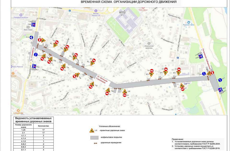 На улице Большой Стрелецкой в Воронеже закроют движение