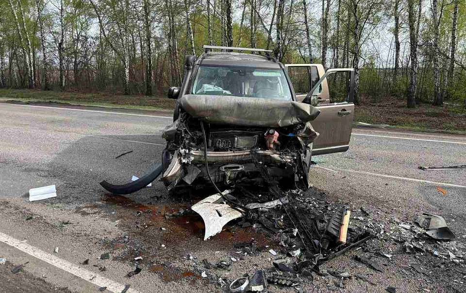 Два человека погибли и три пострадали в лобовом столкновении иномарок на воронежской трассе