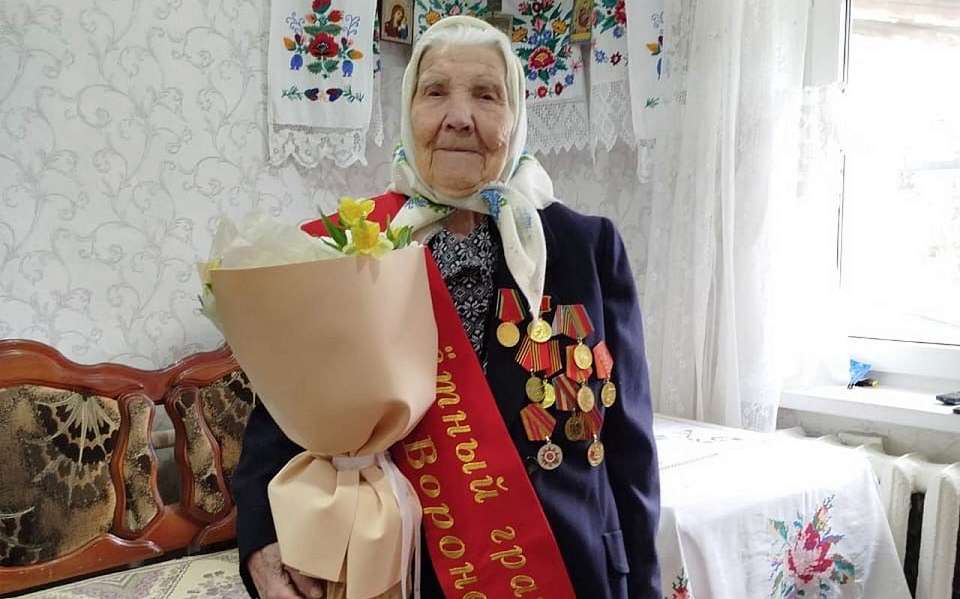 Почётный гражданин Воронежа, ветеран Великой Отечественной Анна Адодина празднует день рождения