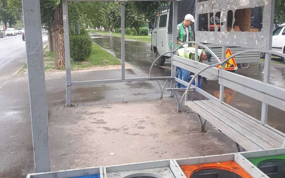 В Ленинском районе продолжается обслуживание городской инфраструктуры 