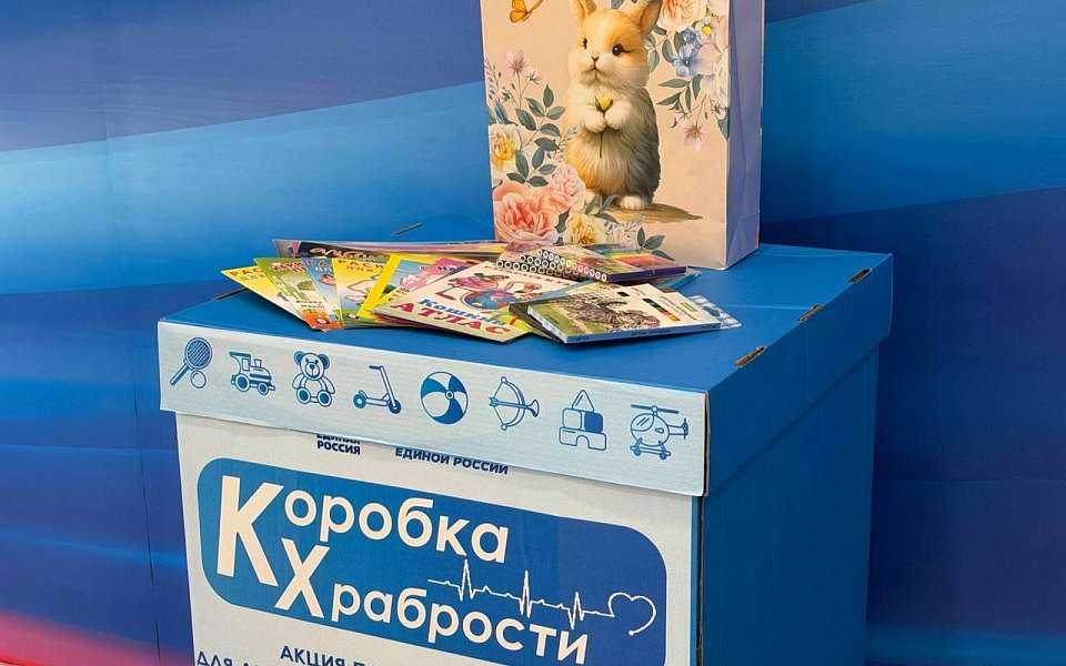 Наборы для творчества, книги, игрушки: «Единая Россия» в регионе проводит акцию «Коробка храбрости»