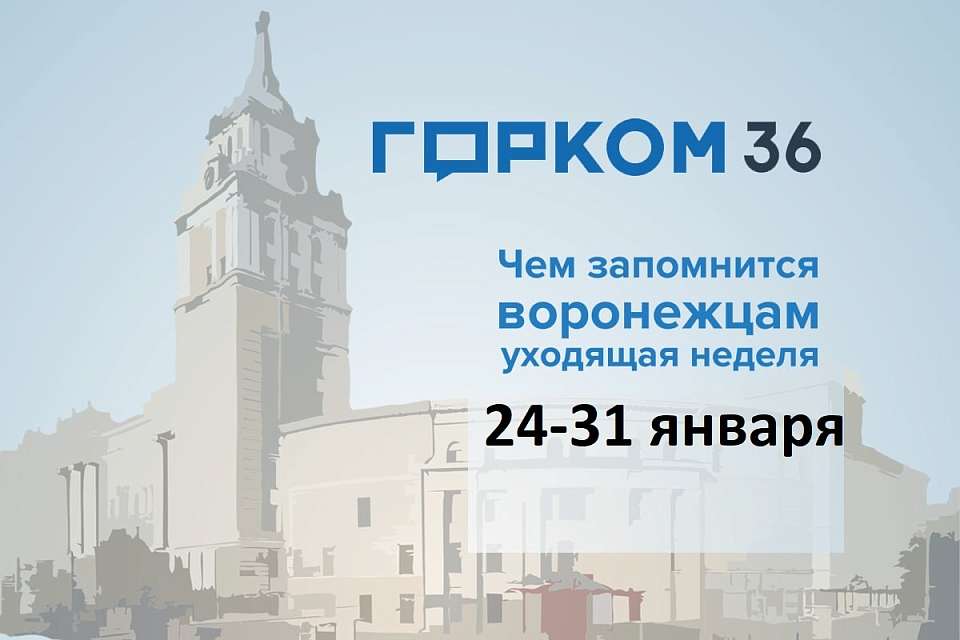 Чем запомнилась в Воронеже неделя с 24 по 31 января