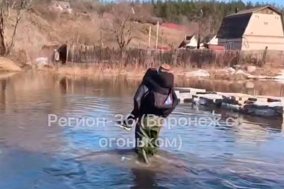В Воронеже талые воды затопили два садоводческих товарищества 