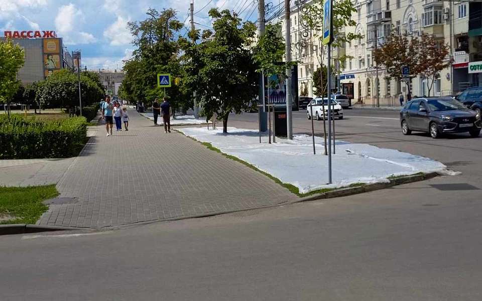 В Ленинском районе усилили работу по восстановлению газонов, пострадавших от жары