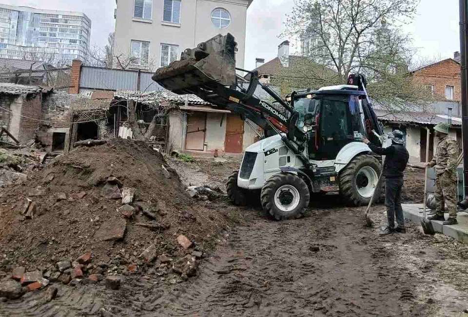 Ремонт дворовых территорий начался в Центральном районе Воронежа