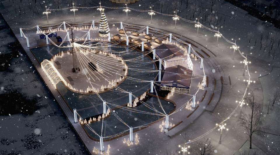 В Воронеже увеличат каток на Адмиралтейской площади