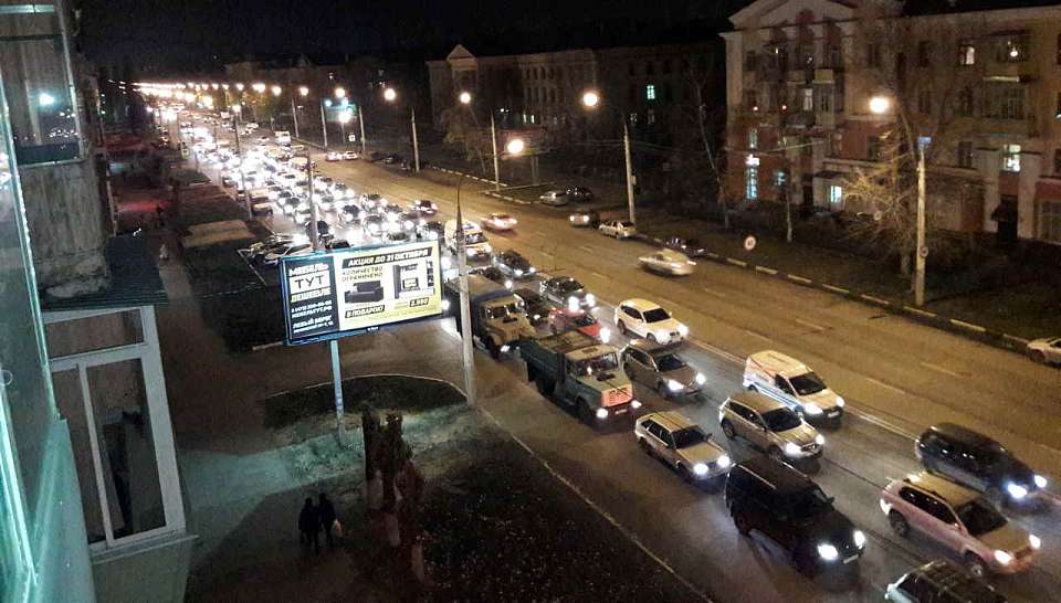 На выезде из Воронежа образовалась 12-километровая пробка