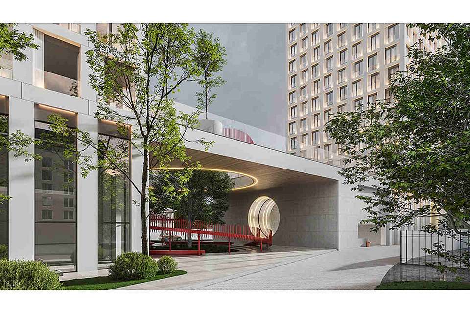 В центре Воронежа хотят построить две многоэтажки, соединённые мостом