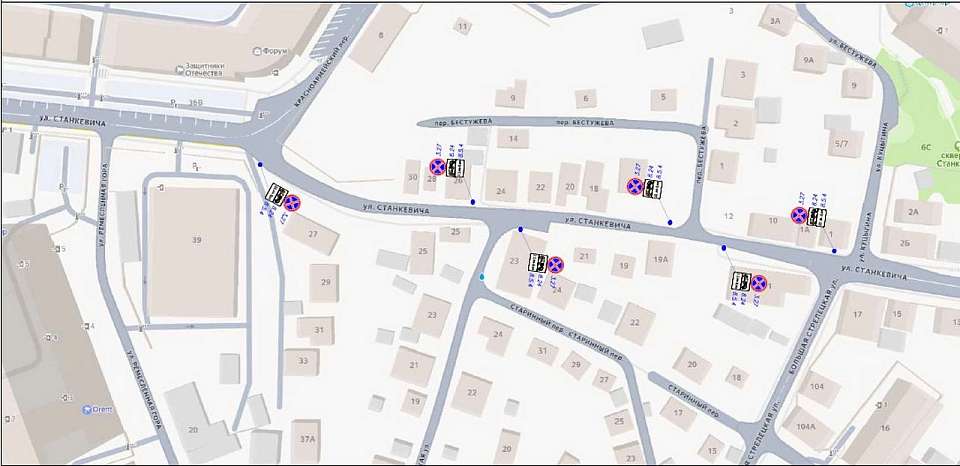 Запретят парковку на улице Станкевича в Воронеже