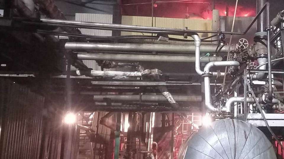 Завод «Акрил» загорелся под Воронежем