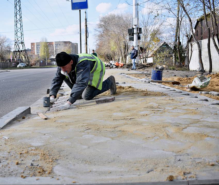 В Ленинском районе продолжается развитие дорожной инфраструктуры