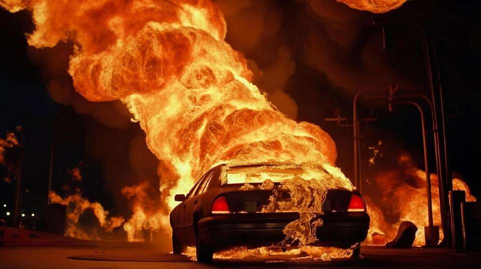 За сожжённый по приказу мошенников Land Cruiser жительница Воронежа предстанет перед судом