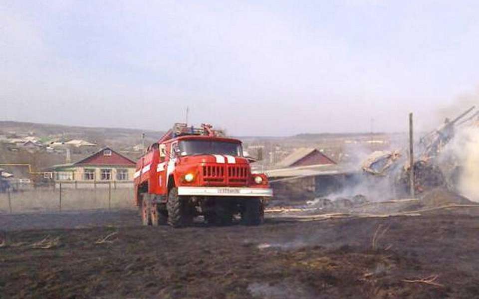  Сгорели 35 тонн сена в воронежском селе