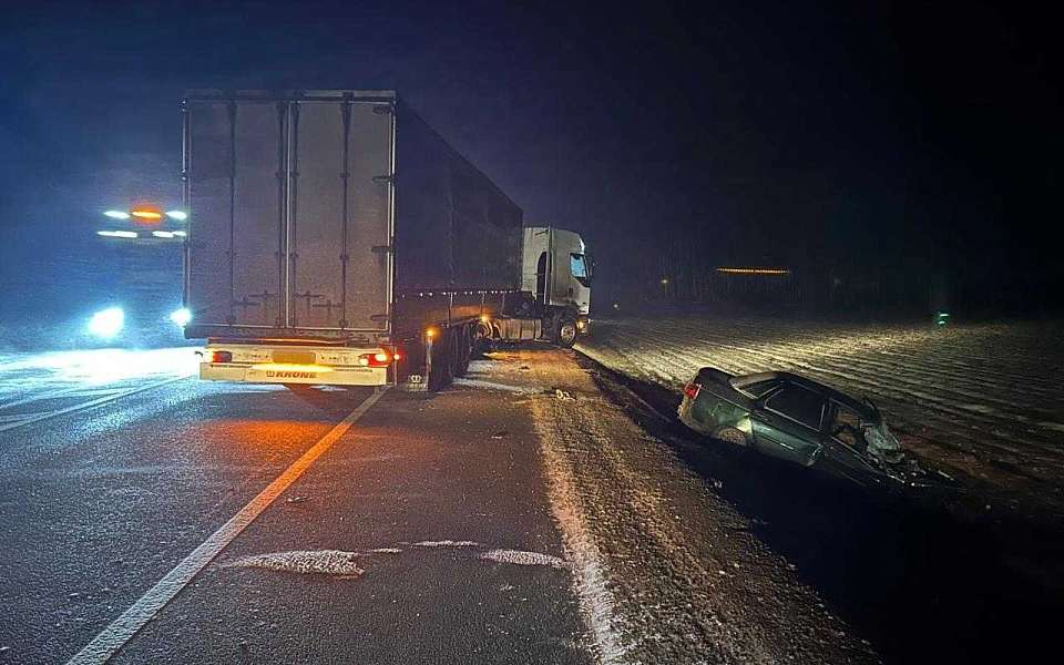 Ребенок и двое взрослых пострадали в ДТП «Лады» с грузовиком под Воронежем