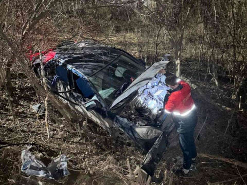 Фонарный столб сшиб в Воронеже 20-летний водитель «Митсубиси»