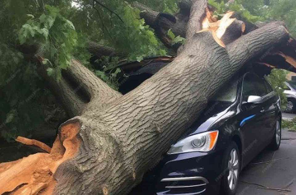 Воронежские УК отказались добровольно возмещать ремонт двух авто после падения деревьев