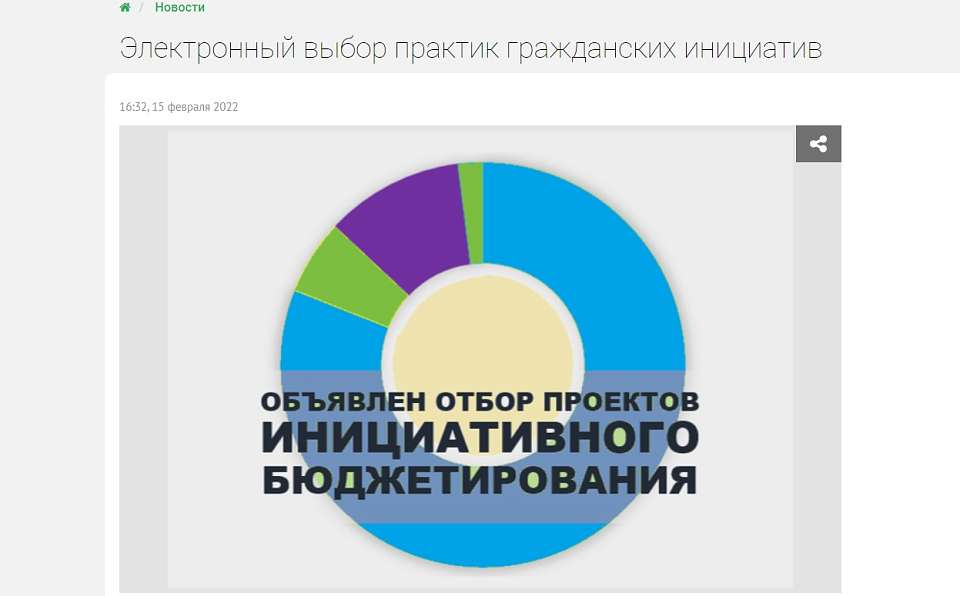 Принять участие в выборе практик гражданских инициатив