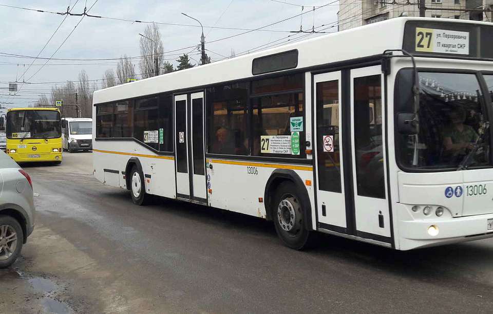 Три автобусных маршрута в Воронеже возобновили своё движение