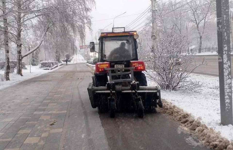 Комбинат благоустройства Левобережного района работает в зимнем режиме