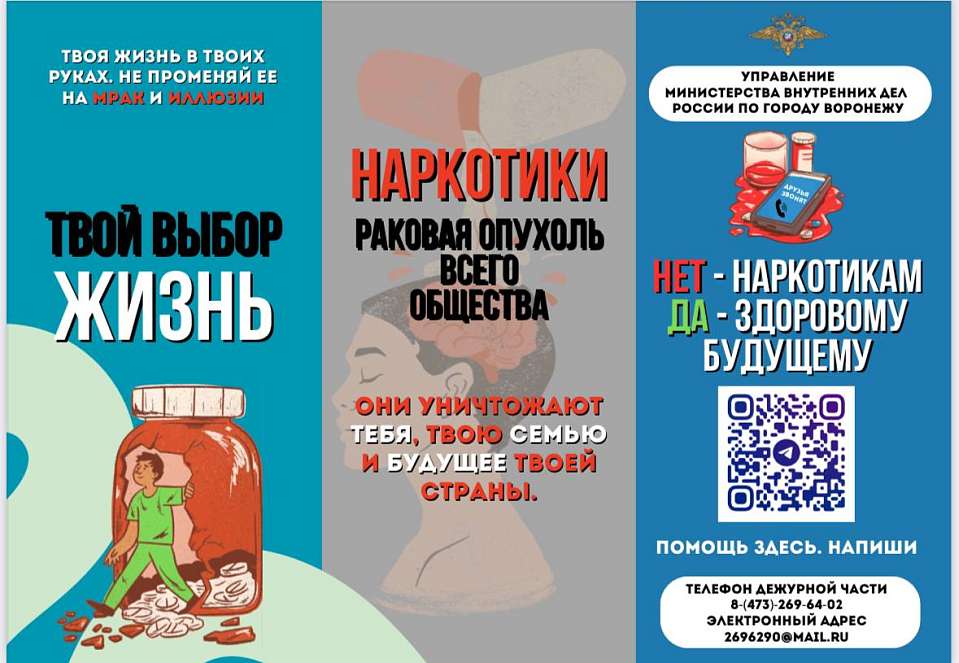 Куда можно жаловаться на закладчиков и наркоманов рассказали воронежцам