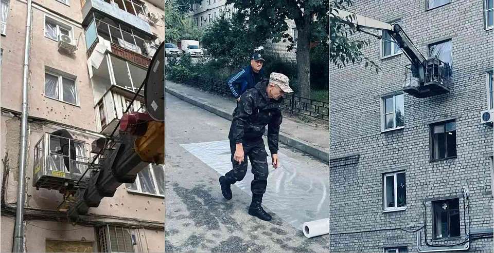 В Воронеже продолжается устранение последствий массированной атаки БПЛА