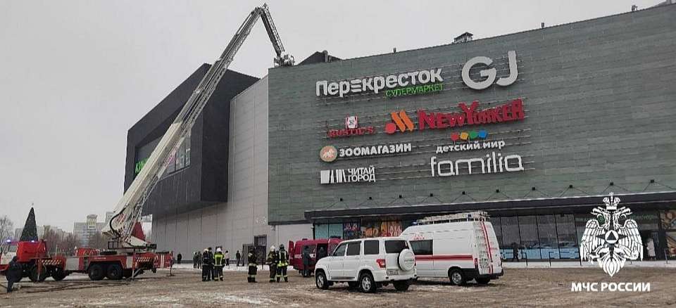 Пожар в торговом центре «Арена» в Воронеже потушили
