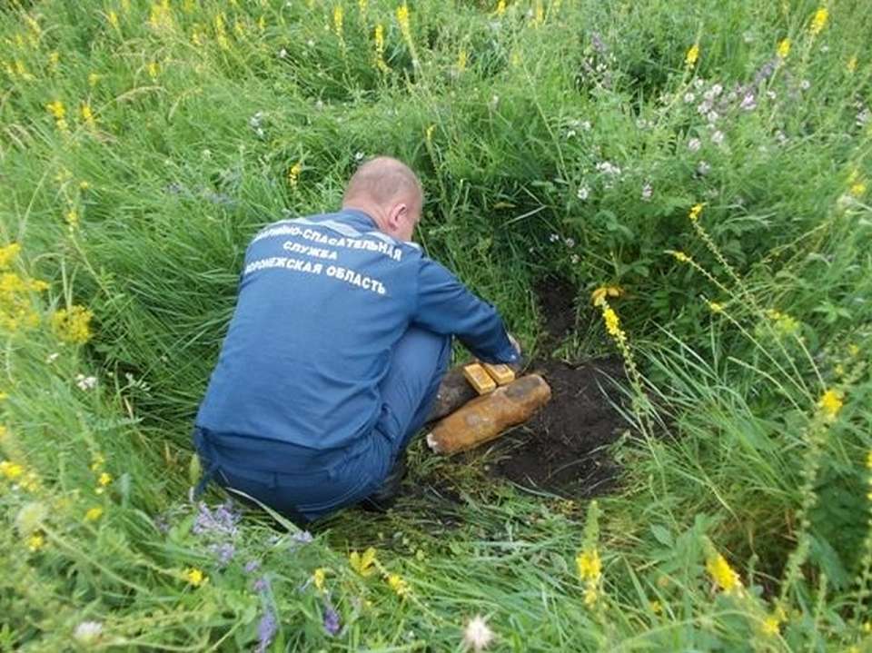 Под Воронежем взорвали четыре боеприпаса