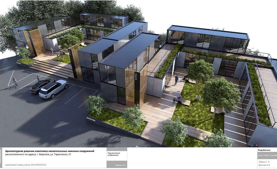 В центре Воронежа у Никольского храма планируют построить офис-конструктор