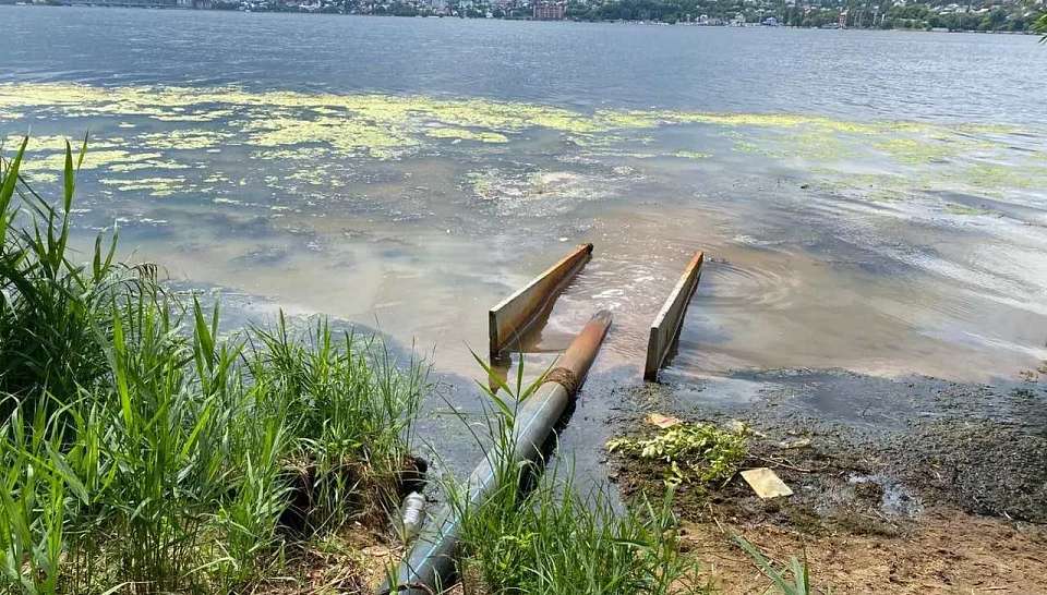 Сброс сточных вод в Воронежское водохранилище обнаружили на стройплощадке