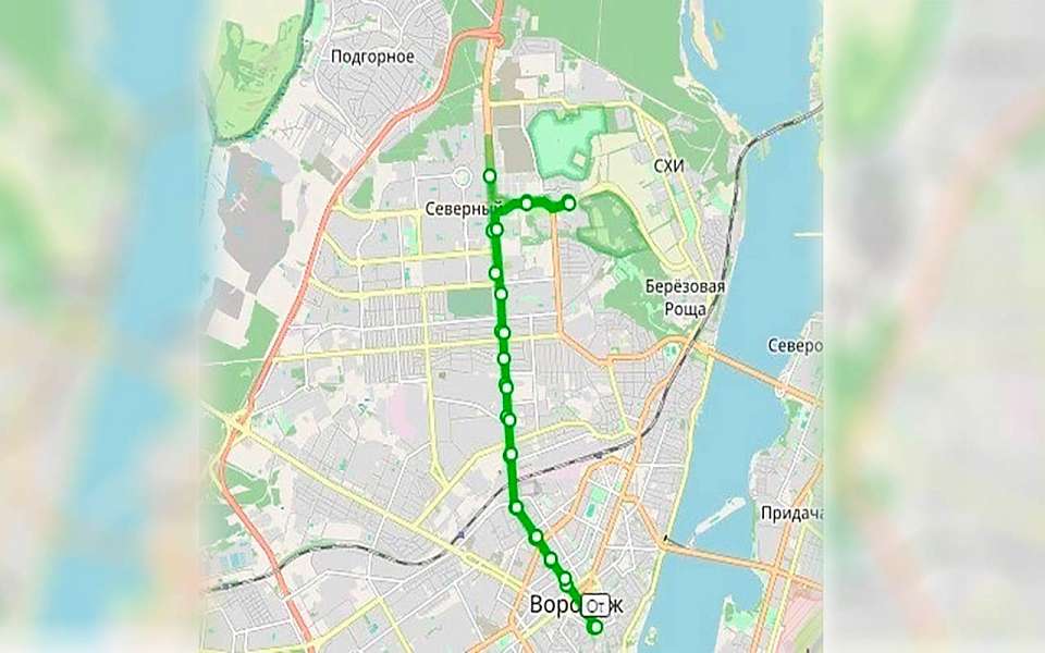 Со следующей недели изменится маршрут автобуса №69 в Воронеже