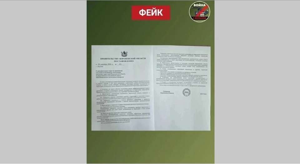 В Воронеже появился фейк о временном отселении из-за атак БПЛА