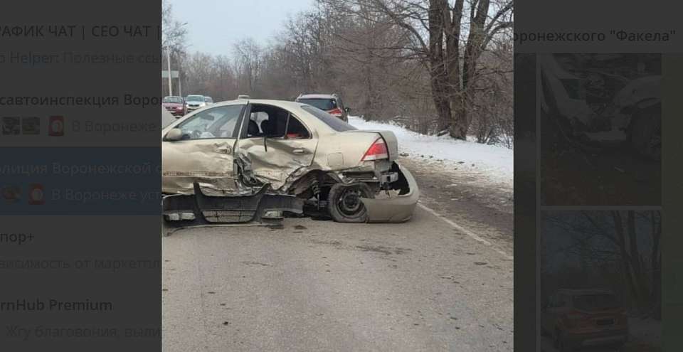 Массовое ДТП с двумя пострадавшими произошло в Воронеже