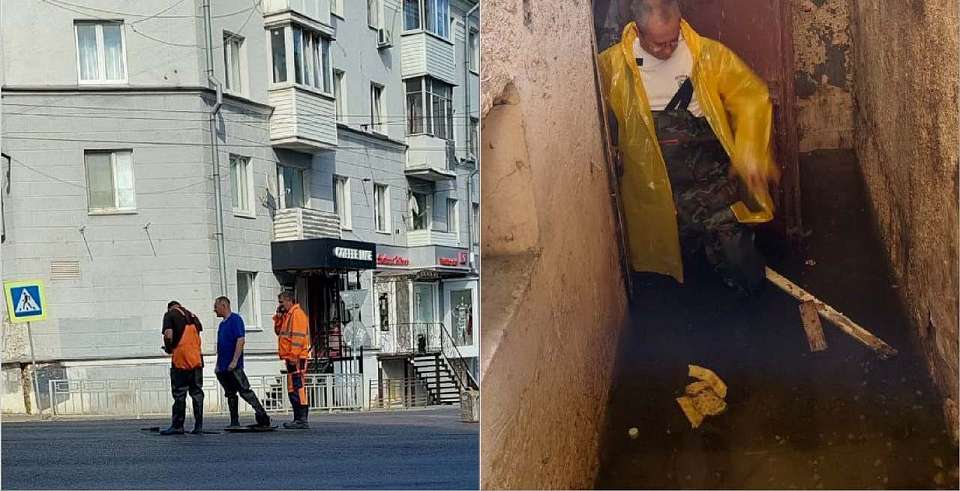 Дом в центре Воронежа с затопленным подвалом едва спасли от размытия фундамента