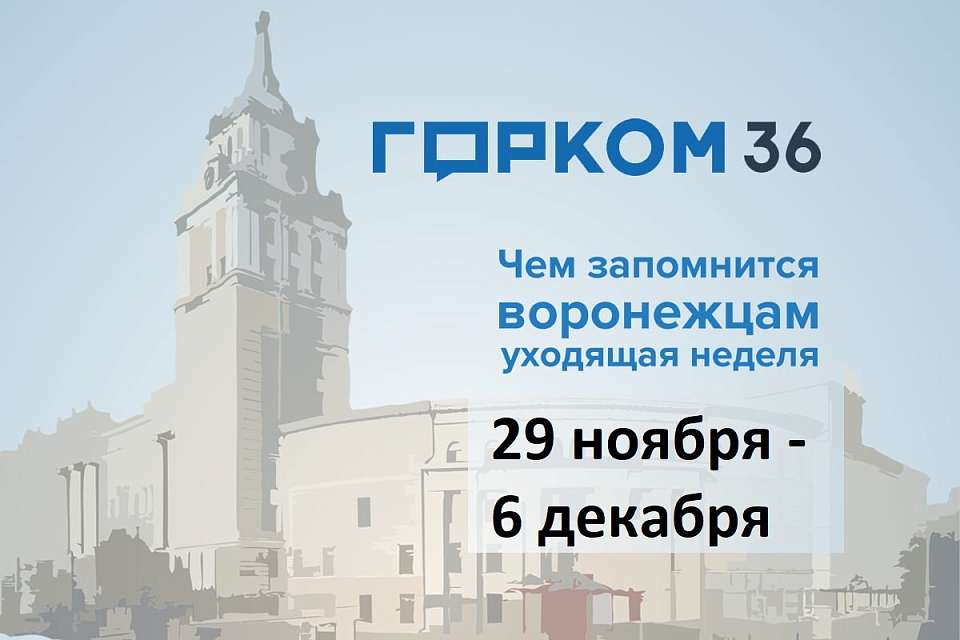 Чем запомнилась в Воронеже неделя с 29 ноября до 6 декабря